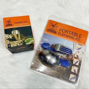 Expedition Hiking Rare thermos & Flatware